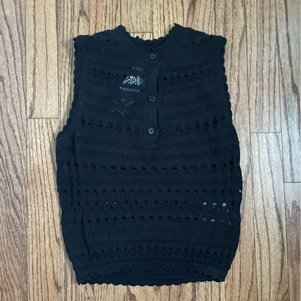 NWT Women’s Topshop black crop top, size: small